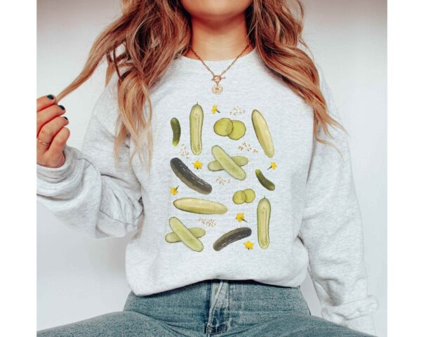 Pickle Sweatshirt, Pickle Lovers Hoodie, Dill Pickle Shirt, Pickle Crewneck Sweatshirt, Pickle Unisex Sweater