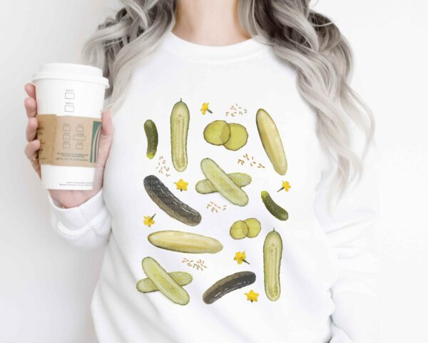 Pickle Sweatshirt, Pickle Lovers Hoodie, Dill Pickle Shirt, Pickle Crewneck Sweatshirt, Pickle Unisex Sweater