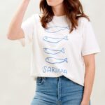 Sardines From Sardinia Unisex, Graphic Adult Tee, Vintage Inspired Summer T-Shirt