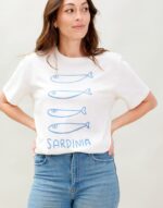 Sardines From Sardinia Unisex, Graphic Adult Tee, Vintage Inspired Summer T-Shirt