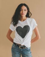 Big Heart Unisex, Graphic Adult Tee, Big Hearted Summer T-Shirt