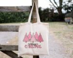 Christmas Tote Bag, Merry Christmas Tote Bag, Boo Tote Bag, Tote Bag For Women, Matching Christmas Bags Tote Bag