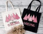 Christmas Tote Bag, Merry Christmas Tote Bag, Boo Tote Bag, Tote Bag For Women, Matching Christmas Bags Tote Bag