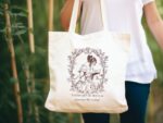 Pride And Prejudice Canvas Bag, Light Academia, Bookish, Jane Austen Quote, Jane Austen, Book Lover Gift, Book Quote, Library Bag, Gift