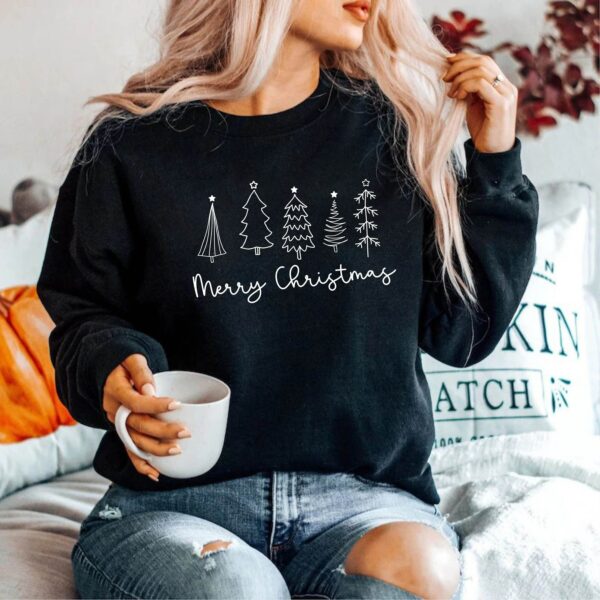 Christmas Tree Sweatshirt, Christmas Sweatshirt, Cute Christmas Shirt, Holiday Shirt, Women'S Christmas Shirt, Christmas Tree 1 (Swt)