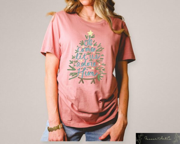 Oh Come Let Us Adore Him Shirt, Nativity Christmas T-Shirt, Christmas Gifts, Christian Christmas Sweatshirt, Nativity Xmas Crewneck