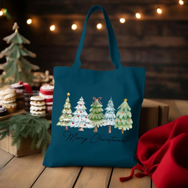 Cotton Canvas Christmas Tote Bag, Merry Christmas Tote Bag, Christmas Gifts, Xmas Present Tote Bag, Xmas Gift Tote Bag, Family Gifts