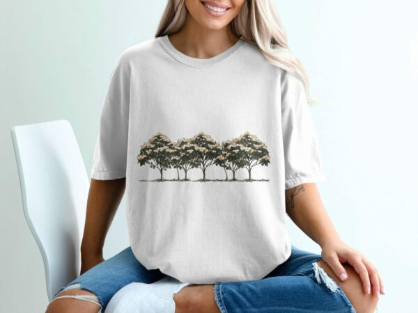 Vintage Botanical Tree Art T-Shirt, Artistic Nature Illustration Tee, Unique Graphic Shirt, Eco-Friendly Fashion, Gift For Plant Lover