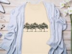 Vintage Botanical Tree Art T-Shirt, Artistic Nature Illustration Tee, Unique Graphic Shirt, Eco-Friendly Fashion, Gift For Plant Lover